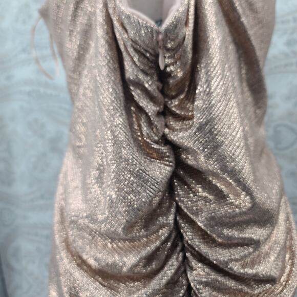 Morgan & CO 12766J homecoming holiday dress Rose gold Size 22w Party Cocktail - Picture 7 of 14